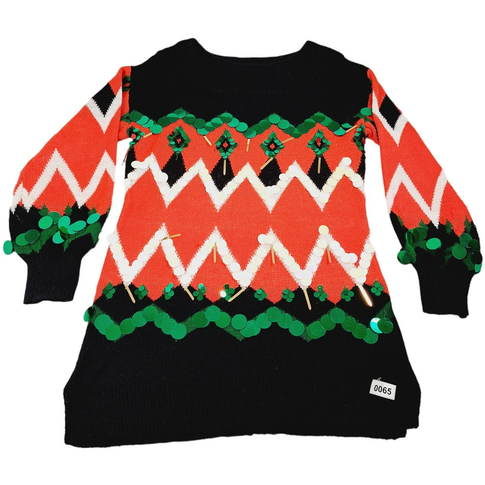 Holiday Time Women's Christmas Sweater Polyester Medium (8-10)